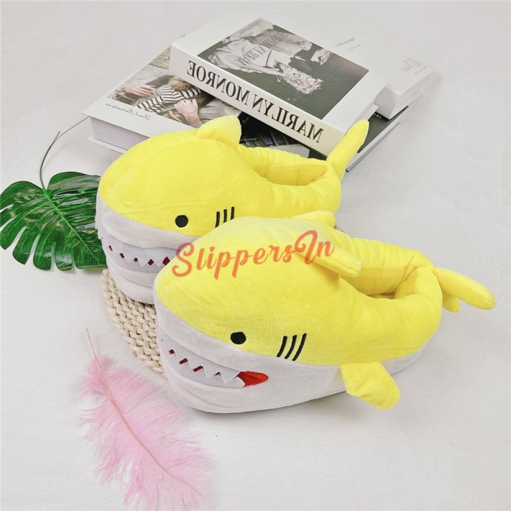Animal Shark Slippers for Adults Warm House Shoes