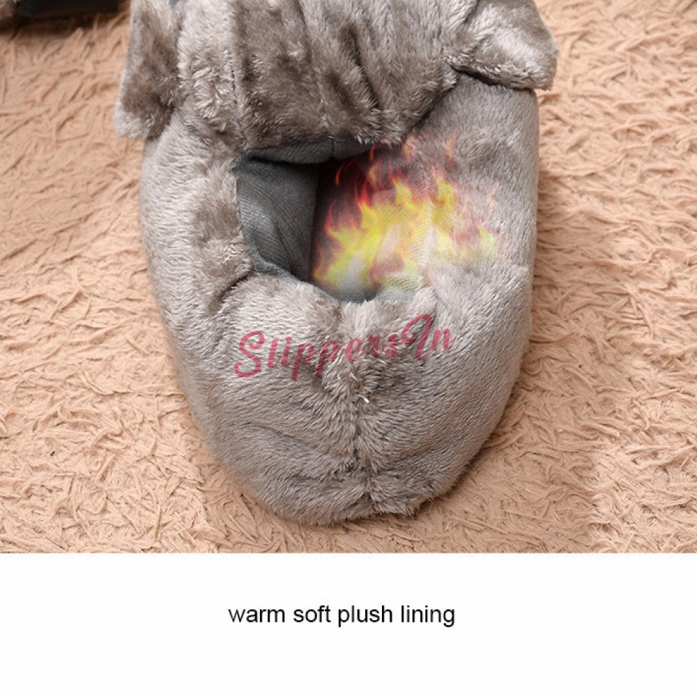 Cute Dog Slippers for Adults Fuzzy Animal Slipper Shoes