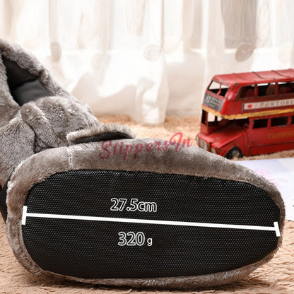 Cute Dog Slippers for Adults Fuzzy Animal Slipper Shoes