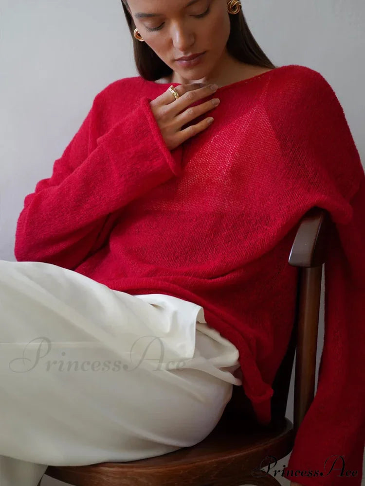 Elegant Cozy Casual Autumnal Loose Fashionable Warm Stylish Jumper Sweater