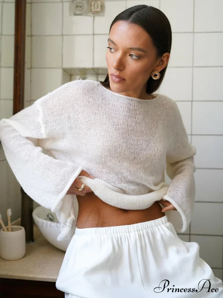 Elegant Cozy Casual Autumnal Loose Fashionable Warm Stylish Jumper Sweater