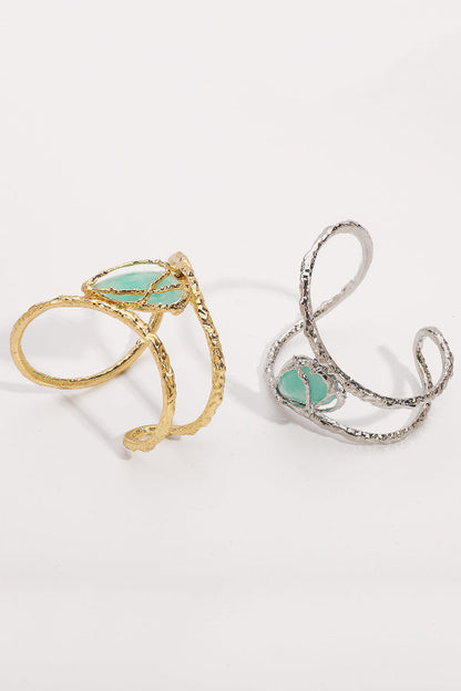 Fashionable Lava Texture Irregular Opening Bracelet