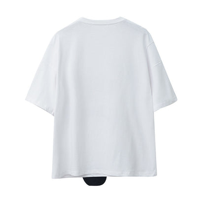 Cute Panda Bear Fleece Hungry Casual Summer Oversized Short Sleeve Tee Shirt T-shirt Top E-Girl Kawaii Korean Japanese Harajuku Streetwear
