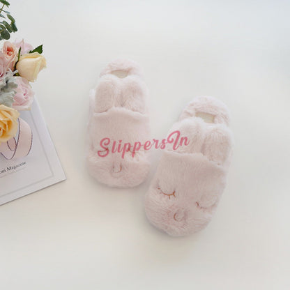 Cute Bunny Slippers For Girls Pink Womens House Slippers