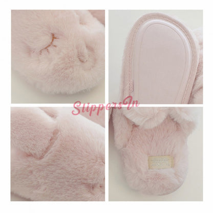 Cute Bunny Slippers For Girls Pink Womens House Slippers