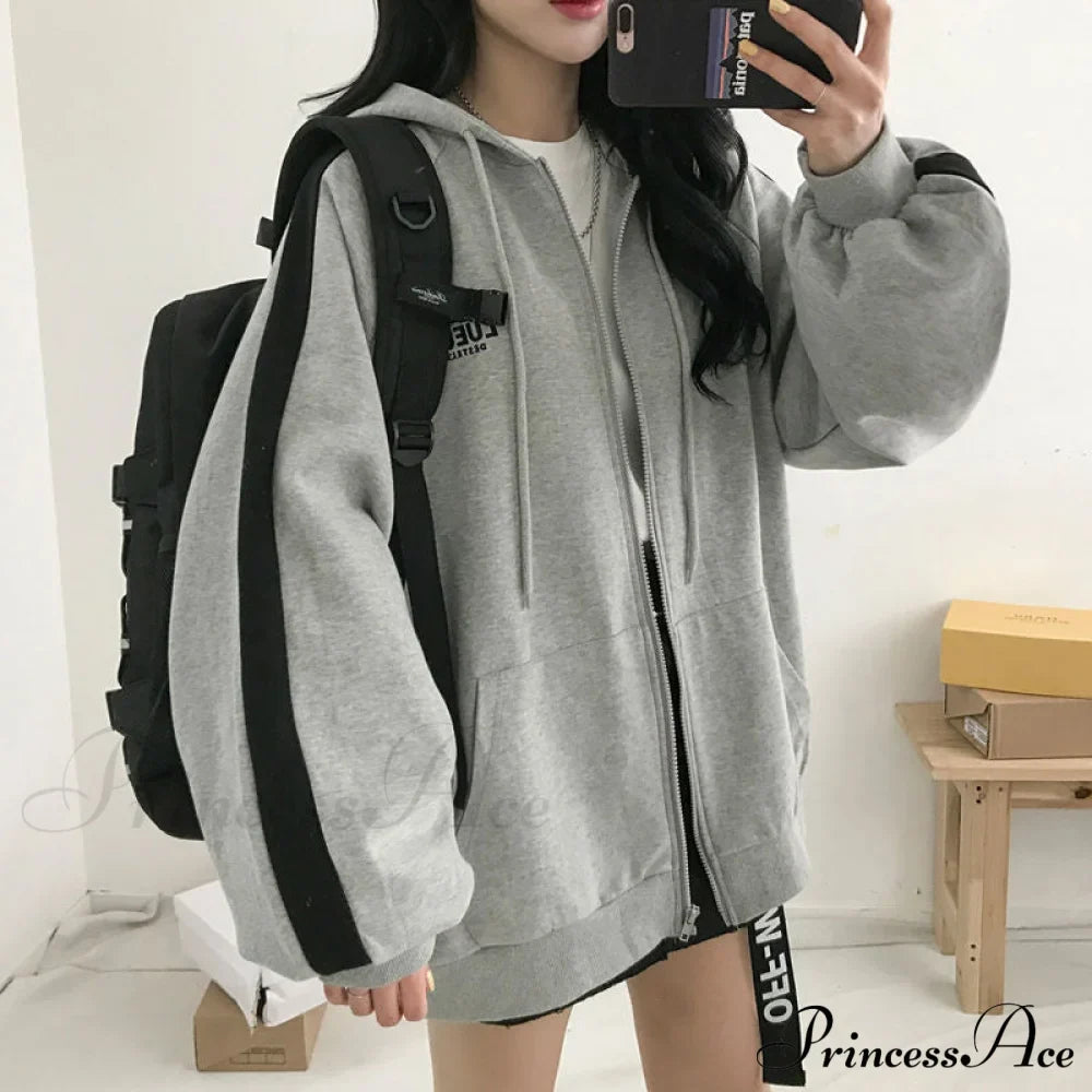 Harajuku Arm Long Hoodie Oversized - - Women's - Fit Loose - Boyfriend Style Street Casual Fleece Sweatshirt Material