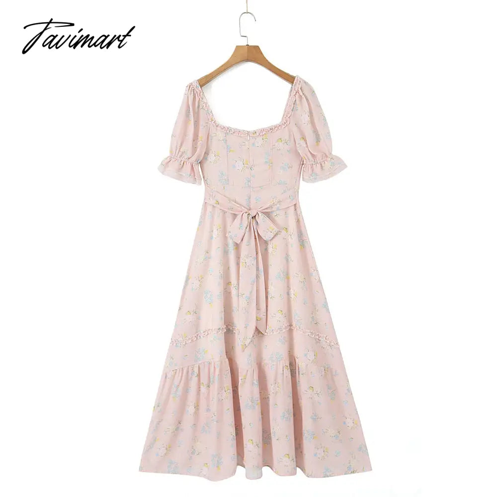 High Quality Women Sleeveless Strap Floral Print Long Dress Holiday Vocation A-line Dress