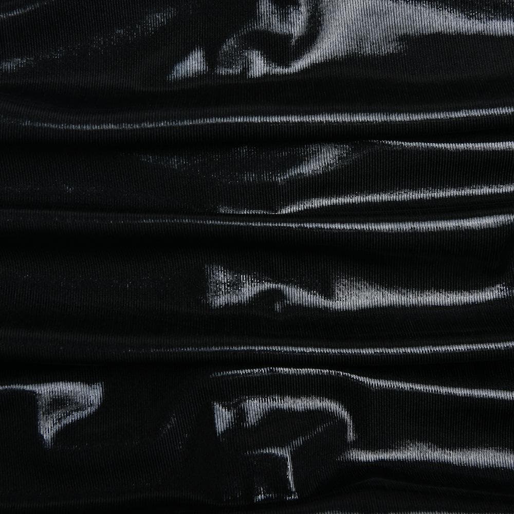 One Shoulder Asymmetric Neck Side Seam Ruched Zip Detail Floor Length Maxi Dress