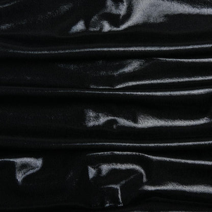 One Shoulder Asymmetric Neck Side Seam Ruched Zip Detail Floor Length Maxi Dress