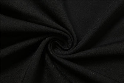 Choker Neck Asymmetric Cutout Sheer Ruffle Hem Bodycon Mini Dress