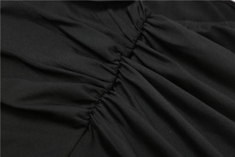 Hooded Sweetheart Criss Cross Midriff Cutout Ruched Bodycon Maxi Dress