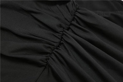 Hooded Sweetheart Criss Cross Midriff Cutout Ruched Bodycon Maxi Dress