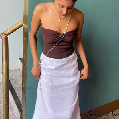 Knit Twisted Stylish Tube Top