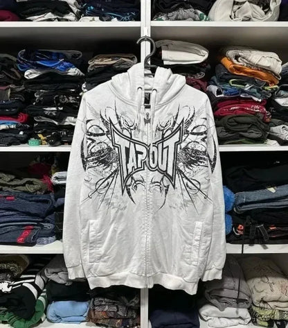 Letter Graphic Retro Hoodie