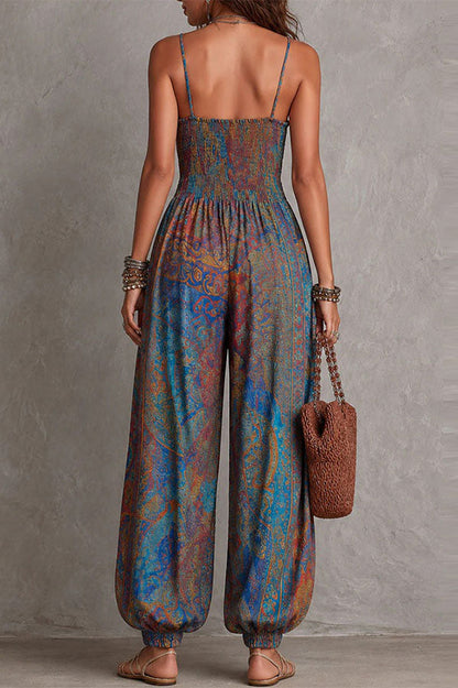 Maya Boho Chic Patchwork Jumpsuit