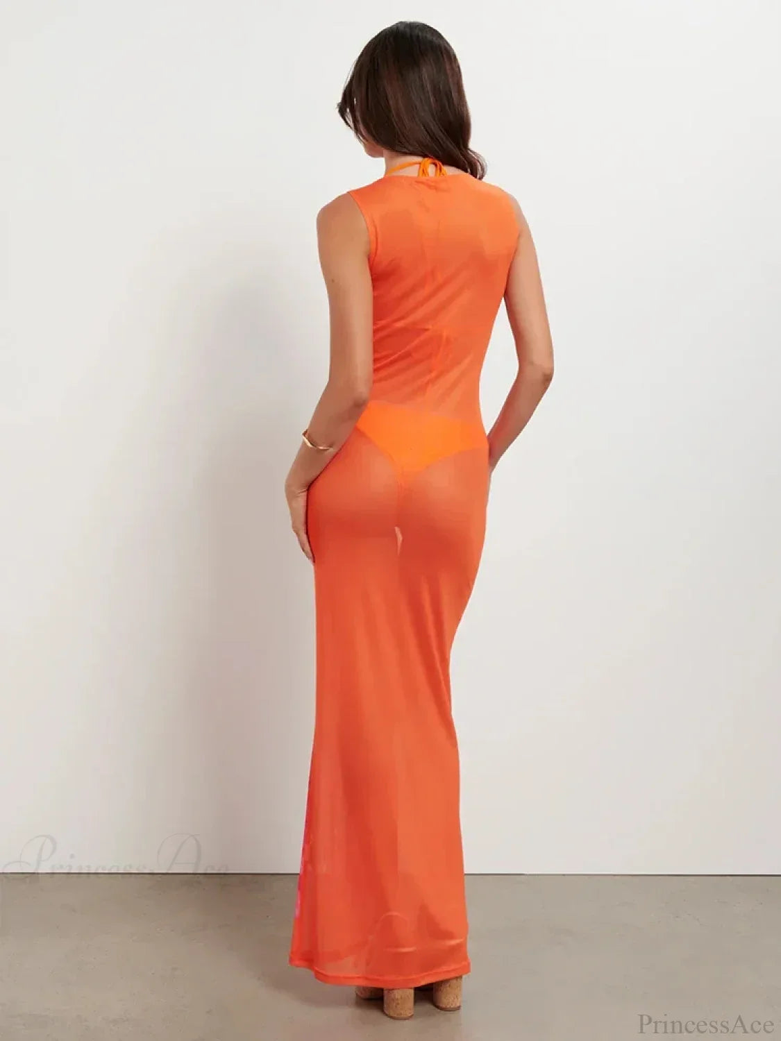 Mesh Perspective Sexy Vacation Dress