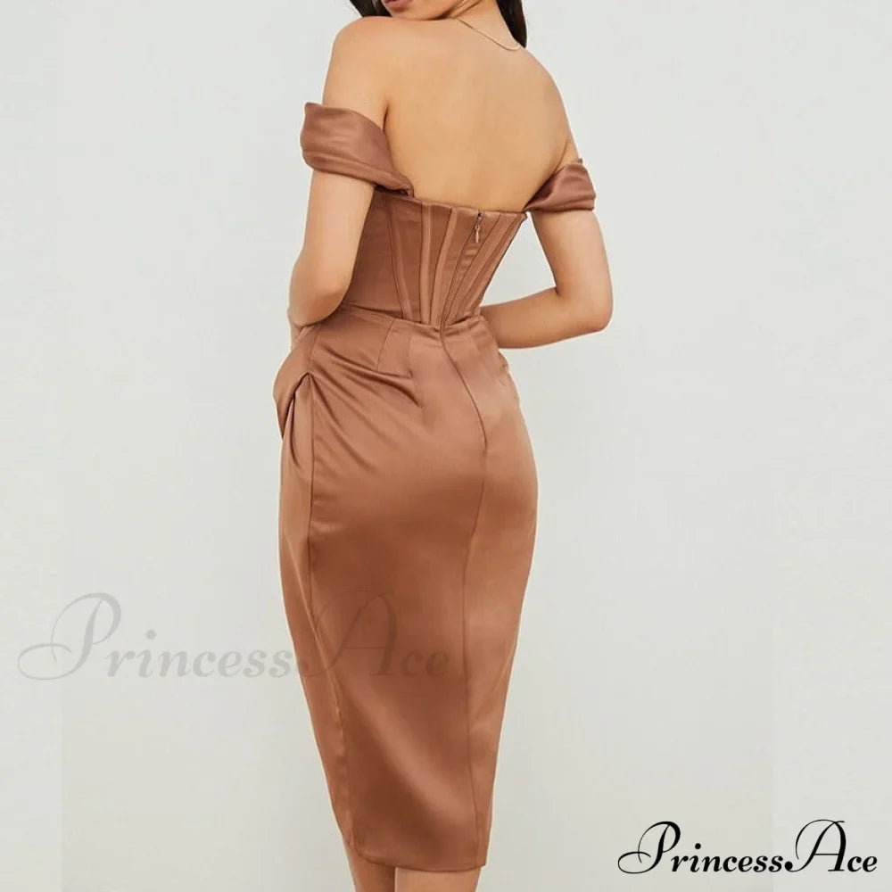 Party Midi Evening Bodycon Cb Women Celebrity Club Gown Gown of House Satin Dress