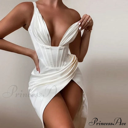 Party Midi Evening Bodycon Cb Women Celebrity Club Gown Gown of House Satin Dress