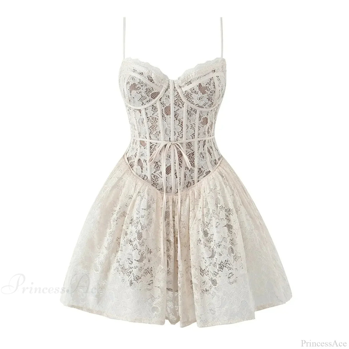 Sexy Lace Sling Low Waist Floral Dress