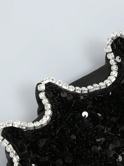 Sexy Slash Neck Long Sleeve Sparkling Sequins Dress Off Shoulder Party Dress