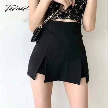 Sexy Split Shorts Skirt Women's Office Ladies Suit Skirt Summer New Black Mini A-line Pants Skirt High Waist Wide Leg Shorts