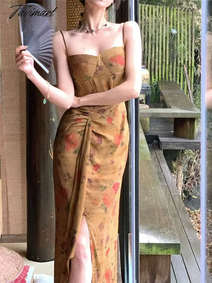 Sleeveless Midi Dress Summer New Women Spaghetti Strap Sexy Bodycon Ladies Elegant Evening Party Female Prom Robe Vestidos