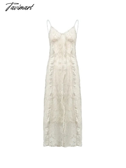 Strapless Dress Women Elegant Summer New Fashion Evening Party Lady Vestido Vintage Spring Lace Dresses Female Clothes