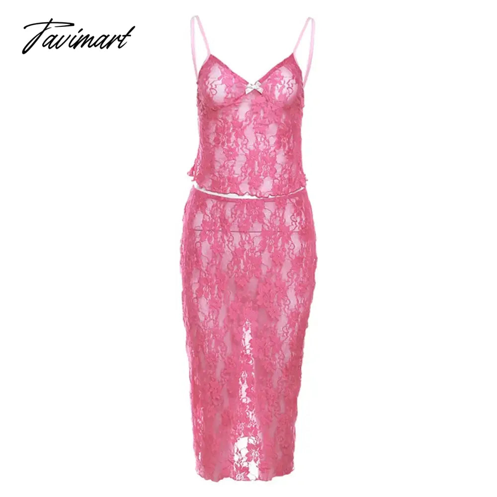 American style cross-border new autumn and winter women's suspender neck slim small vest wrapped hip lace skirt set