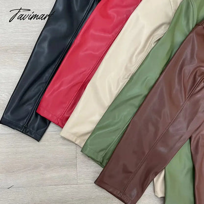 Autumn and Winter New High-quality Women's Leather Casual Warm Suit Jacket Top Clothing