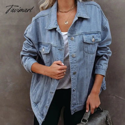 Autumn and Winter New Women's Denim Fashion Jacket Casual Coat