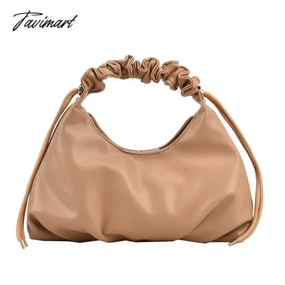 Autumn New Fold Underarm Bag Fashion One Shoulder Handheld Women's cloud Bag, Christmas Gift