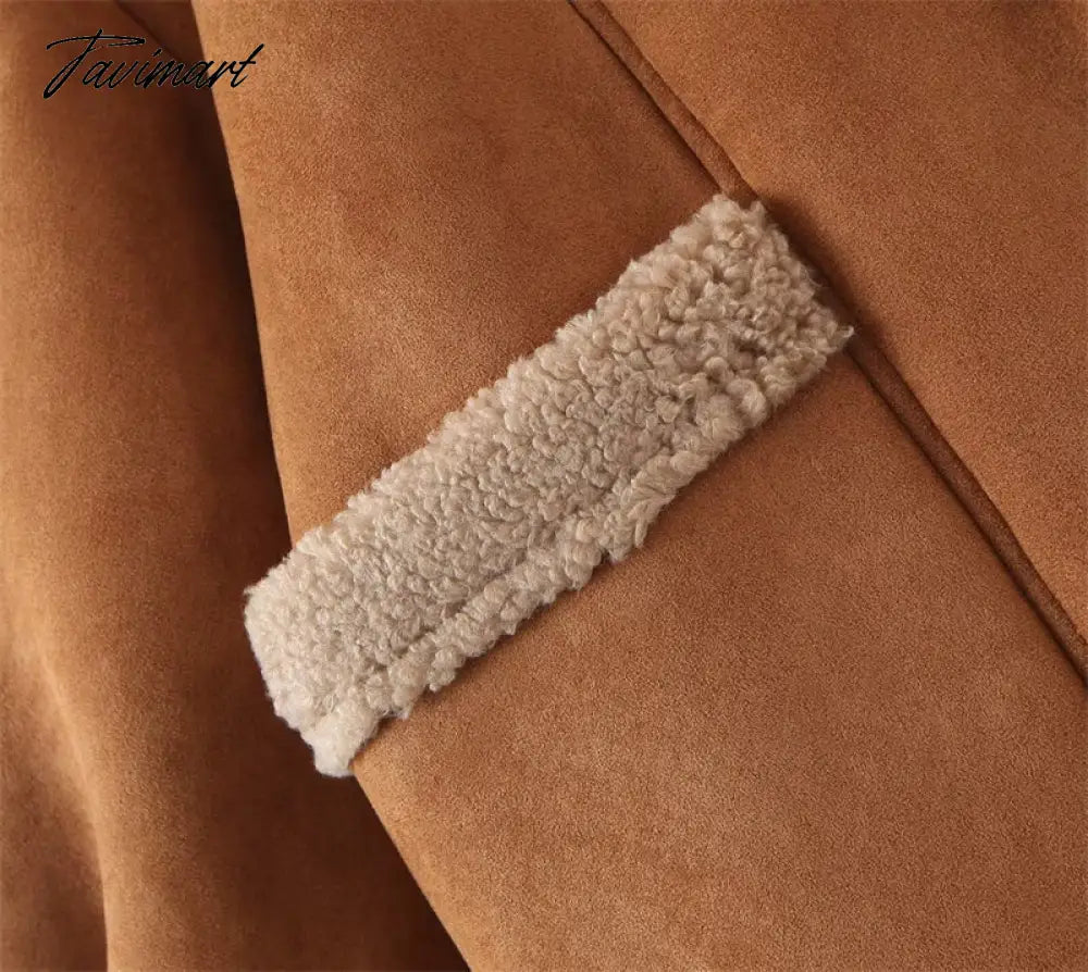 Autumn Retro Suede Long Sleeves Warm Coats Women New Loose Solid Color Jackets Streetwear Fashion Casual Casacos Mujer