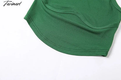 BoozRey Fashion Round Neck Sleeveless Slim Short Navel Solid Women's Tank Tops Summer Casual Y2k Crop Tops for Women