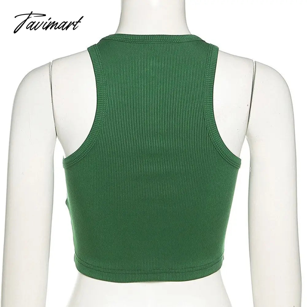 BoozRey Fashion Round Neck Sleeveless Slim Short Navel Solid Women's Tank Tops Summer Casual Y2k Crop Tops for Women