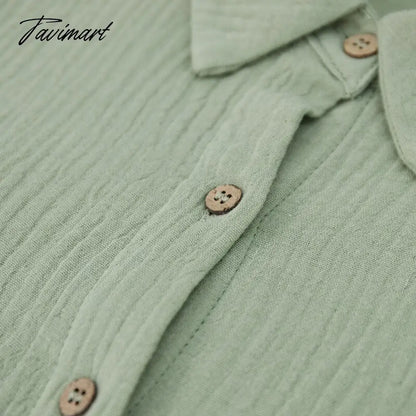 Casual 100% Cotton Gauze Muslin Women'S Shirts Button Up Long Sleeve Blouse Asymmetrical Streetwear Tops Roupas Femininas