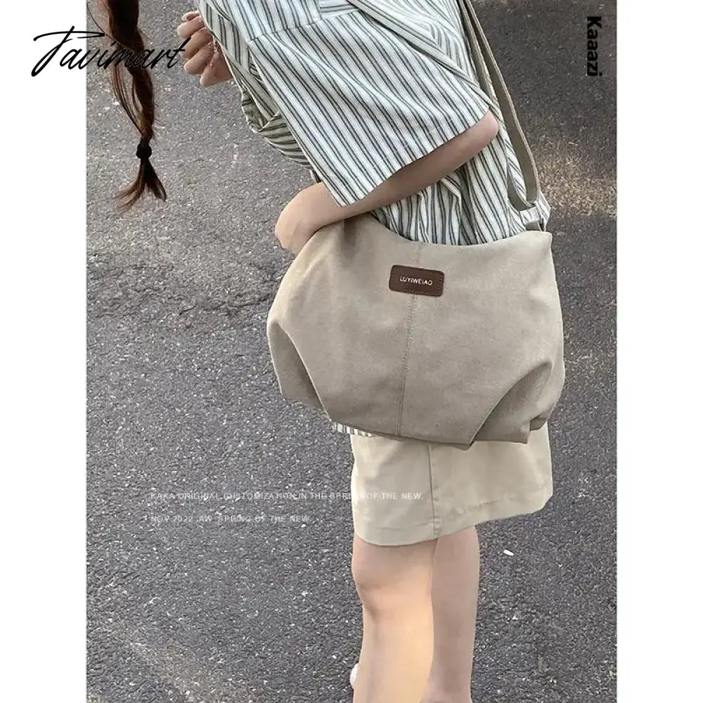 Casual Canvas Large Capacity Tote Bag Luxury Designer High Quality Shoulder Bag Student Fashion Versatile Crossbody Bag