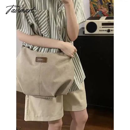 Casual Canvas Large Capacity Tote Bag Luxury Designer High Quality Shoulder Bag Student Fashion Versatile Crossbody Bag