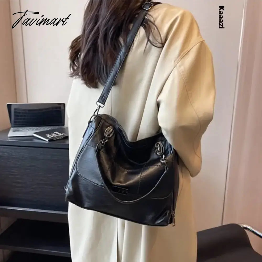 Casuals Luxury Purses Shoulder Bag Solid Color New Designer Leather Handbag Women Work Crossbody Bag Trendy Large Capacity