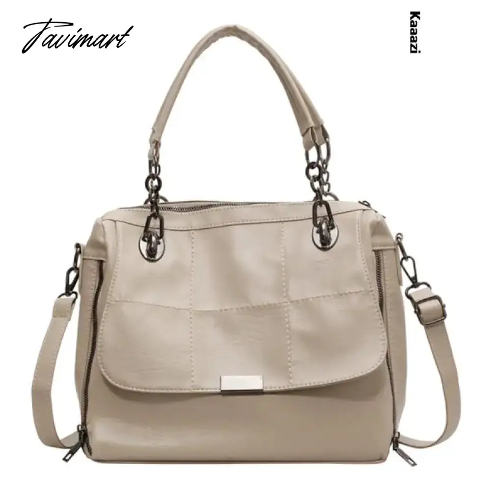 Casuals Luxury Purses Shoulder Bag Solid Color New Designer Leather Handbag Women Work Crossbody Bag Trendy Large Capacity