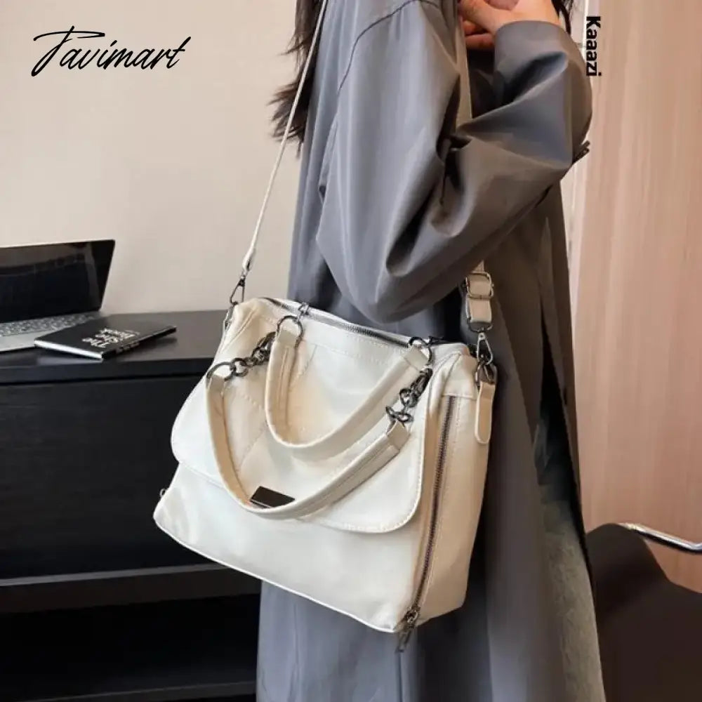 Casuals Luxury Purses Shoulder Bag Solid Color New Designer Leather Handbag Women Work Crossbody Bag Trendy Large Capacity