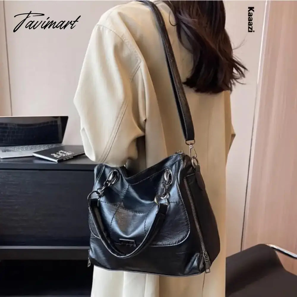Casuals Luxury Purses Shoulder Bag Solid Color New Designer Leather Handbag Women Work Crossbody Bag Trendy Large Capacity