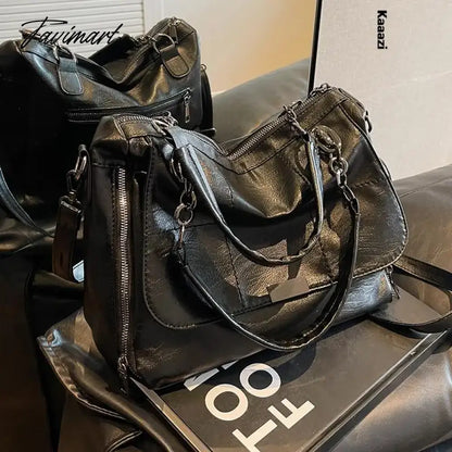 Casuals Luxury Purses Shoulder Bag Solid Color New Designer Leather Handbag Women Work Crossbody Bag Trendy Large Capacity