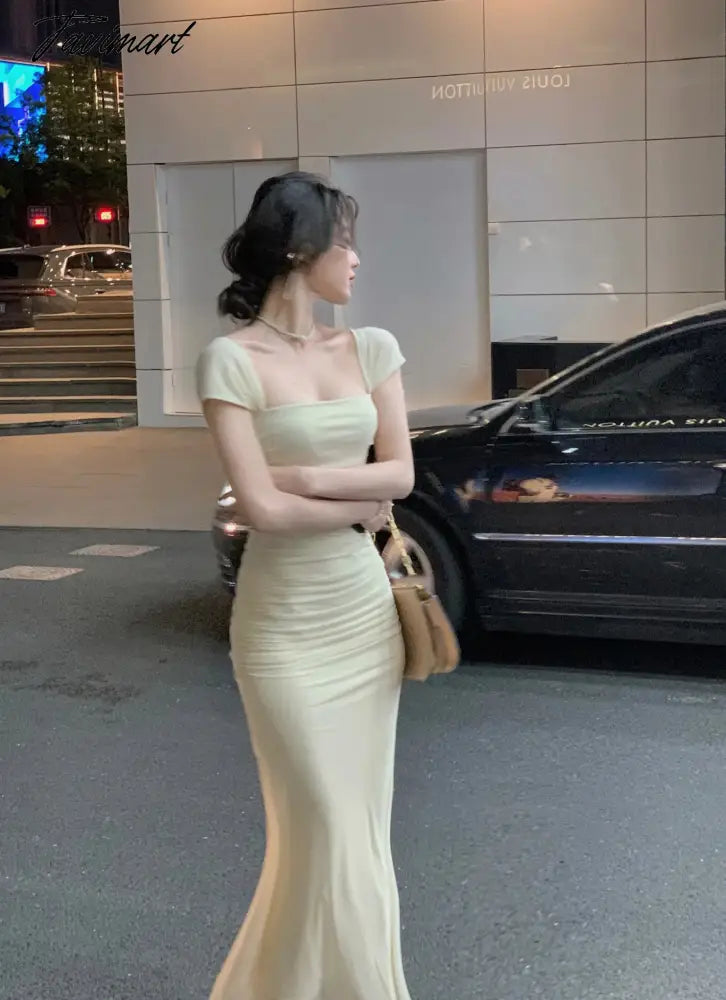 Dress Women Elegant Summer New Fashion Evening Party Ladies Vestidos Vintage Bodycon Clothes Female Korean Midi Dresses