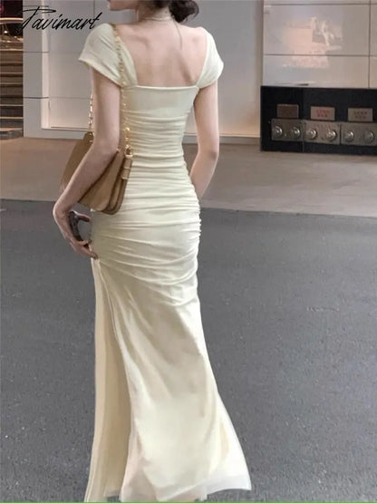 Dress Women Elegant Summer New Fashion Evening Party Ladies Vestidos Vintage Bodycon Clothes Female Korean Midi Dresses