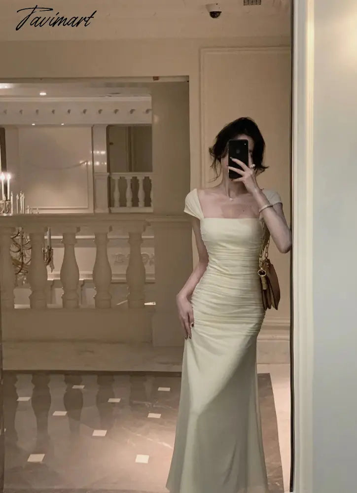 Dress Women Elegant Summer New Fashion Evening Party Ladies Vestidos Vintage Bodycon Clothes Female Korean Midi Dresses