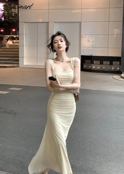Dress Women Elegant Summer New Fashion Evening Party Ladies Vestidos Vintage Bodycon Clothes Female Korean Midi Dresses