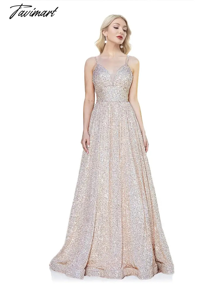 Elegant Evening Dress Long Mermaid Backless Formal Sequin Women Caicktail Wedding Party Prom Dresses