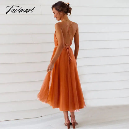 Elegant Gazue Dresses for Women Sexy V Neck Backless Solid Women's Dress A-Line Summer Party Evening Suspender Female Clothing