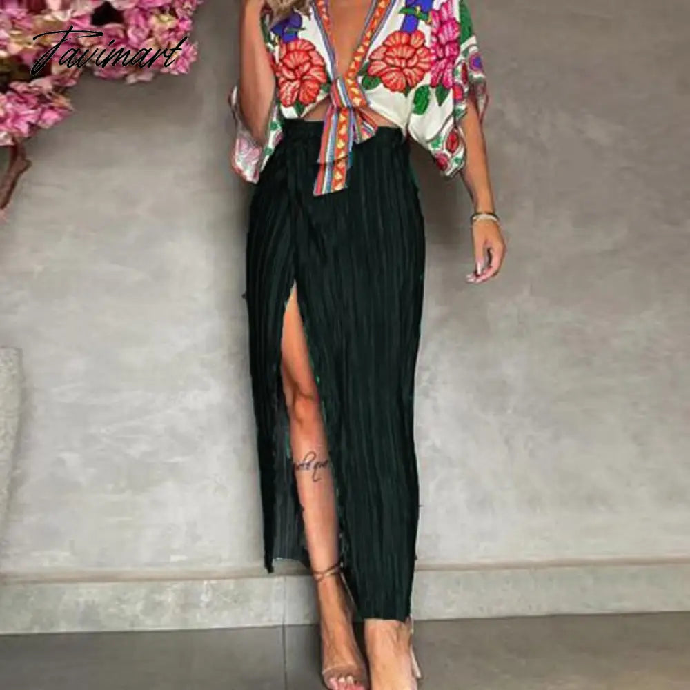 Elegant High Split Long Skirt Party Fashion Solid Velvet Skirts Lady Solid High Waist Bodycon Dresses Women 2yk Clothes