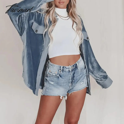 Elegant Lapel Solid Jackets Autumn Winter Velvet Single-Breasted Loose Casual Jacket Lazy Fashion Style Women Button Coats
